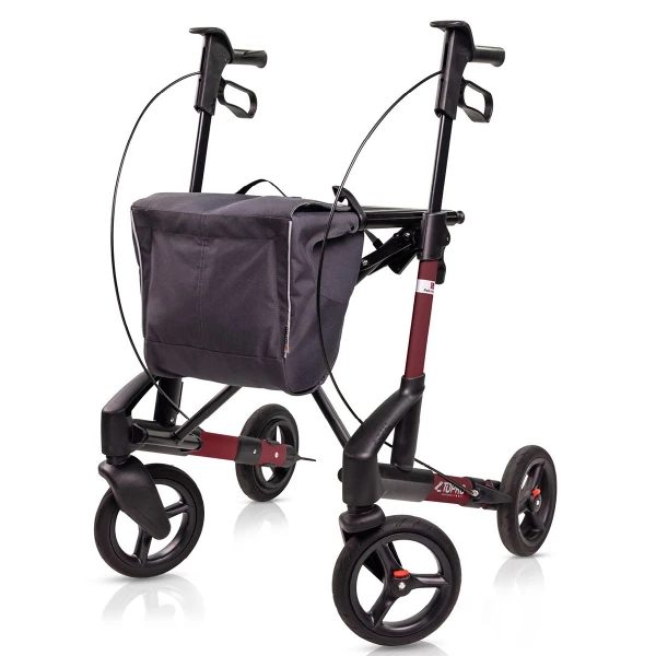 Topro Troja 5G M Rollator Bordeauxrot Black Series