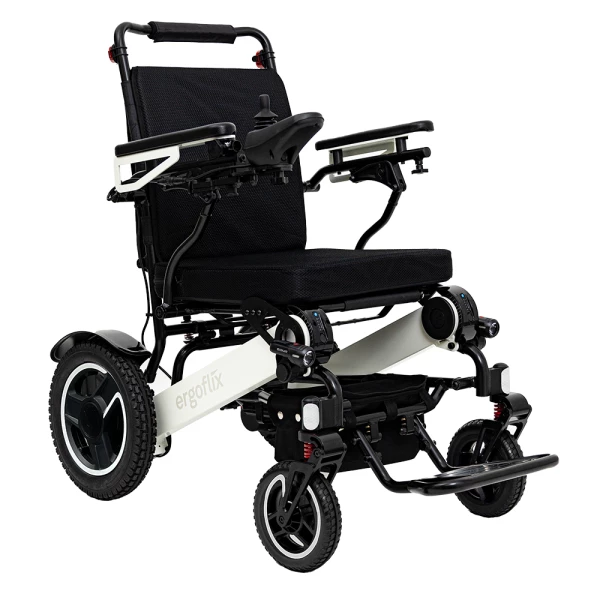 Ergoflix® LX Elektro-Rollstuhl 6km/h, Bed. rechts, weiß