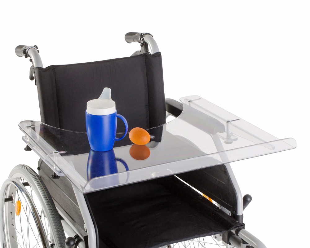 Rolko Therapietisch Ablagetisch Tablett für Rollstuhl