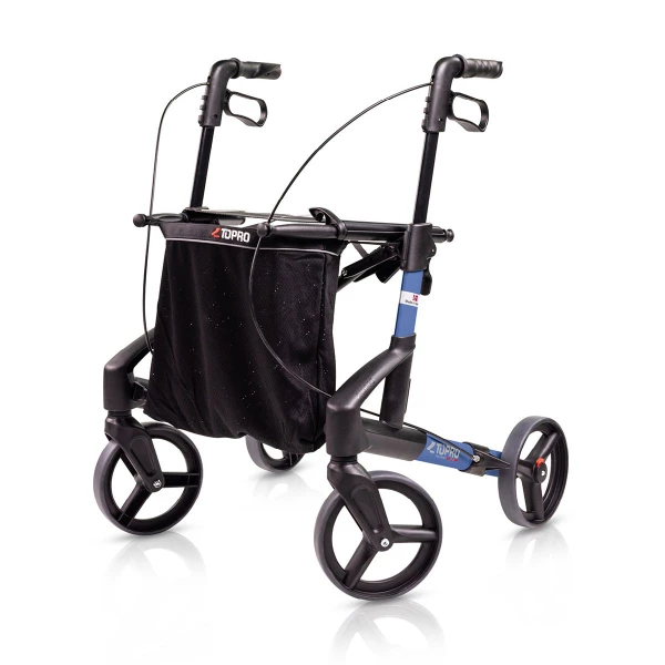 Topro Troja Rollator M Ozeanblau Black Series