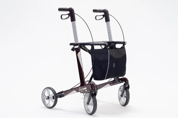 Russka Rollator Vital Carbon rubinrot