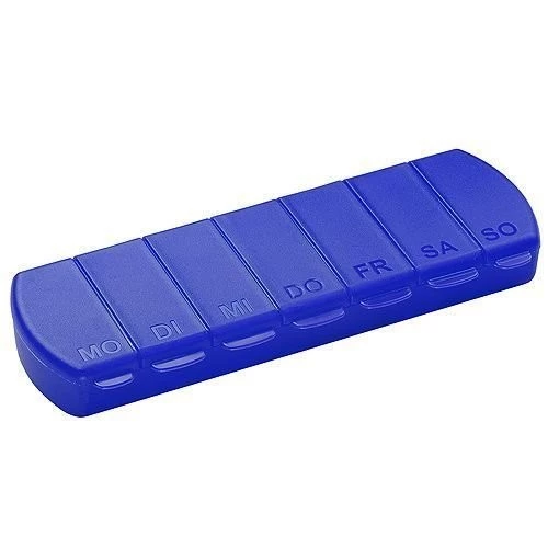 Seven Days 7-Tage Pillenbox blau