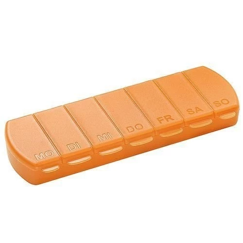 Seven Days 7-Tage Pillenbox orange