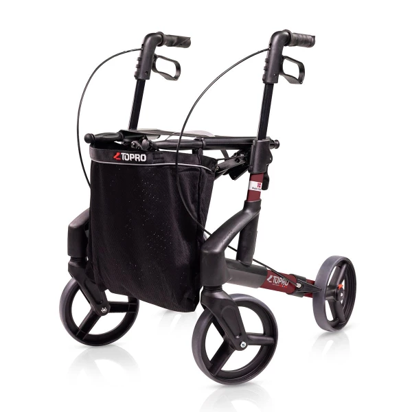 Topro Troja Rollator S Bordeauxrot Black Series