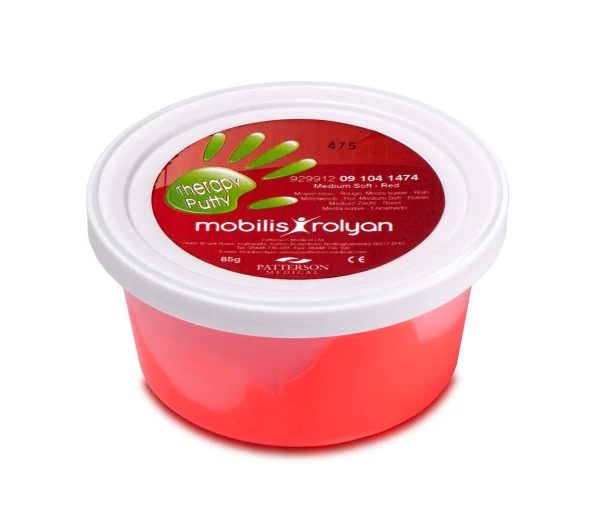Therapieknete Russka Medium (rot) in Verpackung